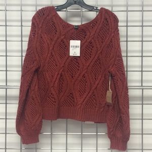 Chunky open stitch sweater